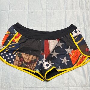 Colorful Patchwork Women's CrossFit Shorts